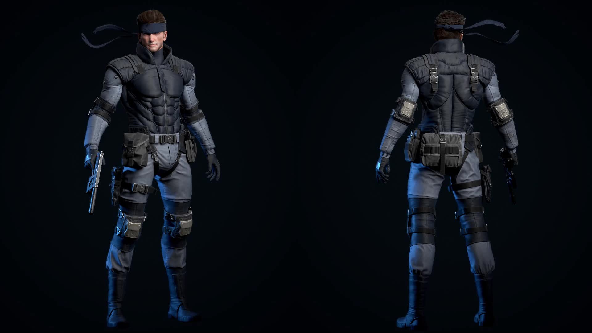 ArtStation - Kept you waiting, huh? Solid snake Fanart from Metal