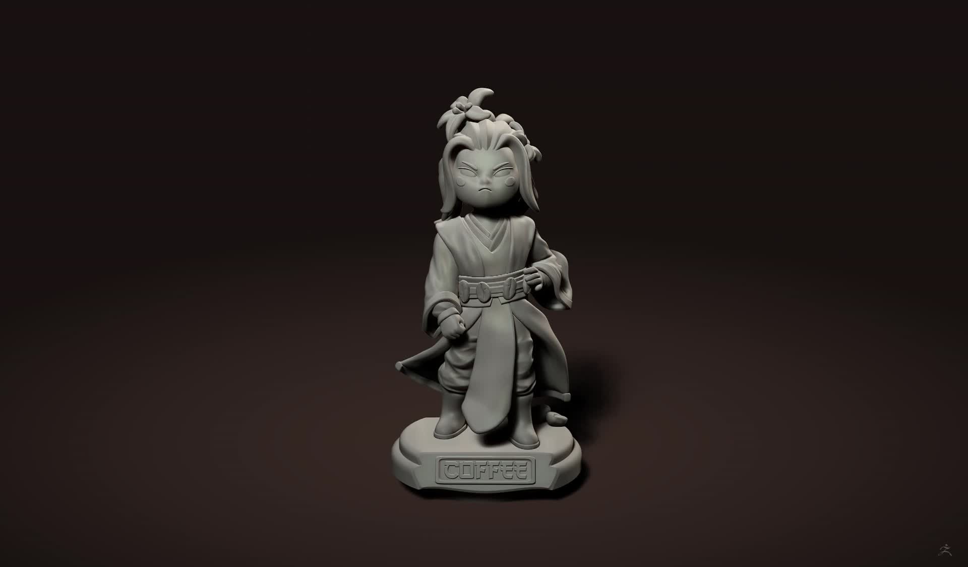 ArtStation - Mo dao zu shi chibi fanart sculpt