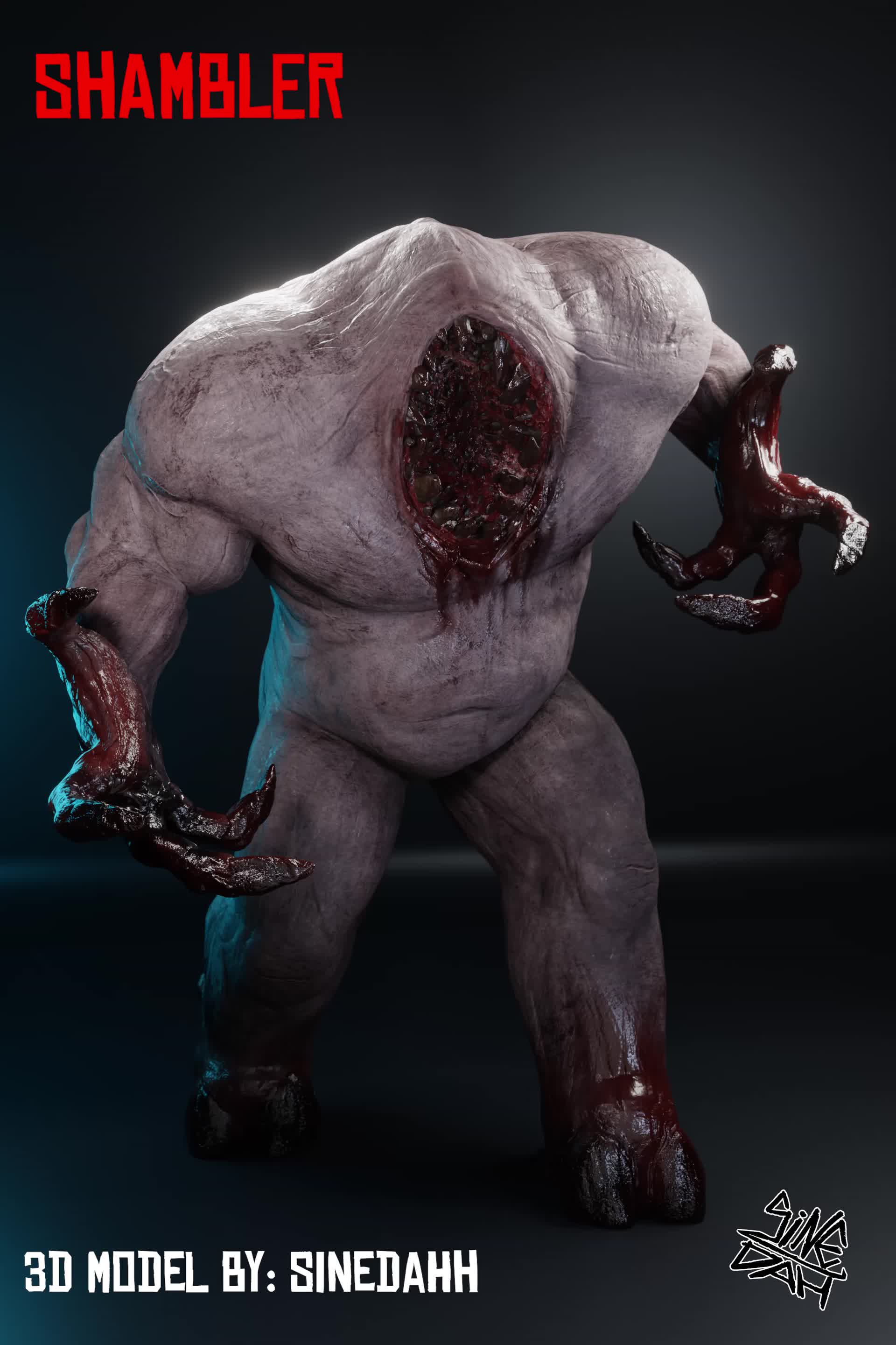 ArtStation - SHAMBLER FROM QUAKE 3D REMAKE -