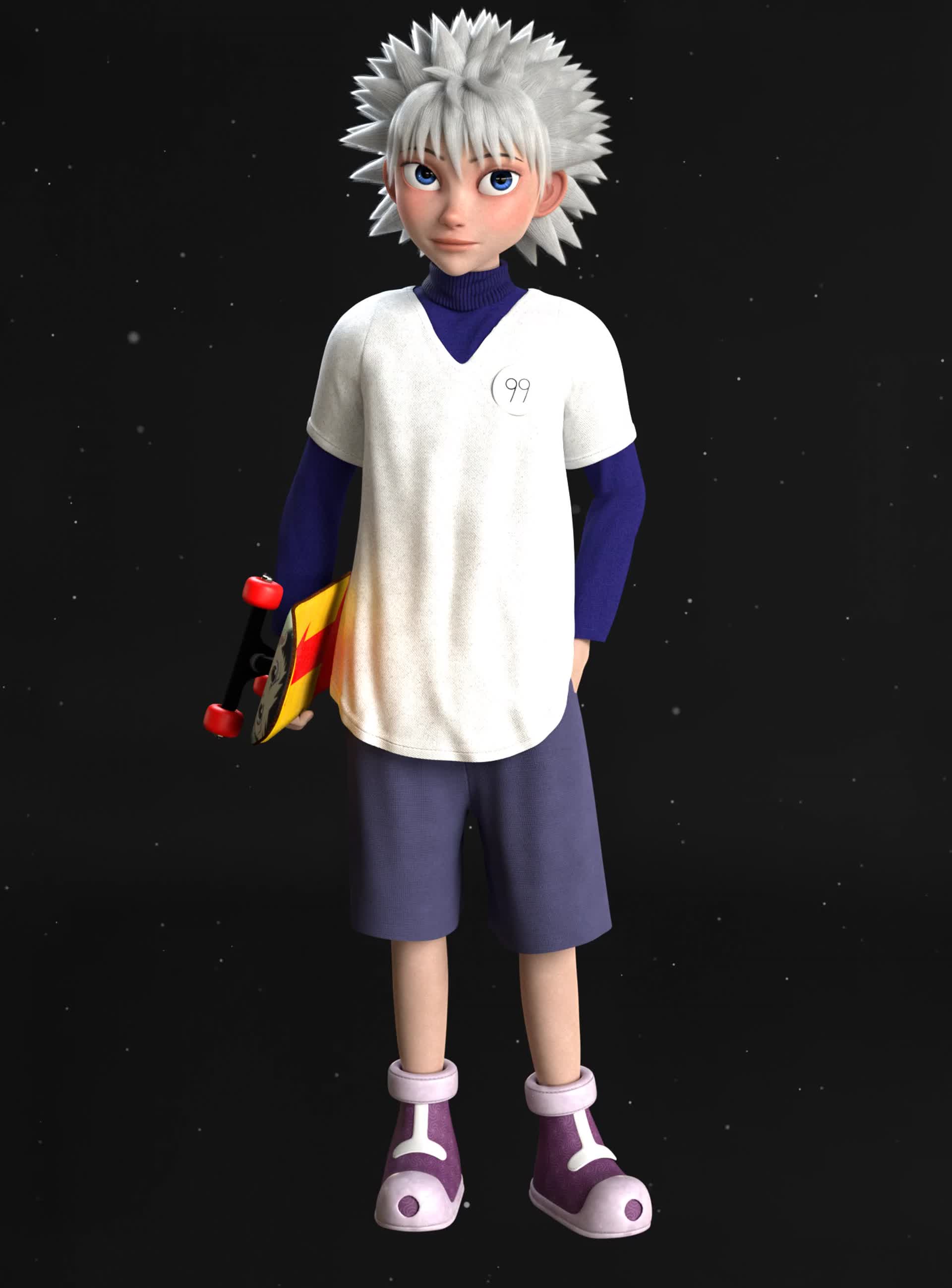 ArtStation - 🧿WALLPAPER Killua / From hunterxhunter