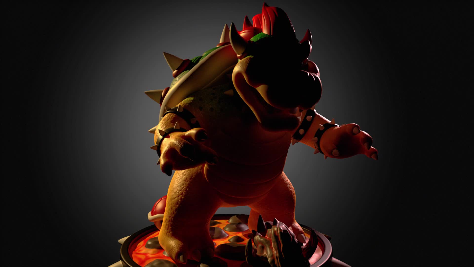 ArtStation - Bowser 64 - Modern Day Super Mario 64 Version of Bowser