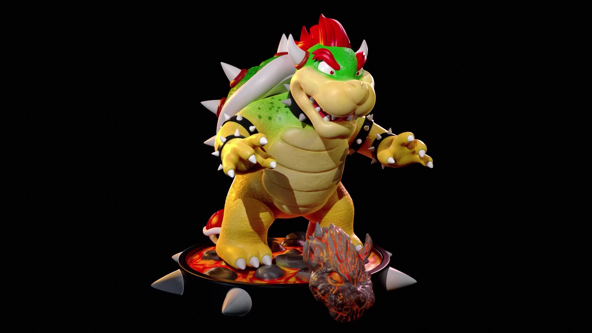 ArtStation - Bowser 64 - Modern Day Super Mario 64 Version of Bowser