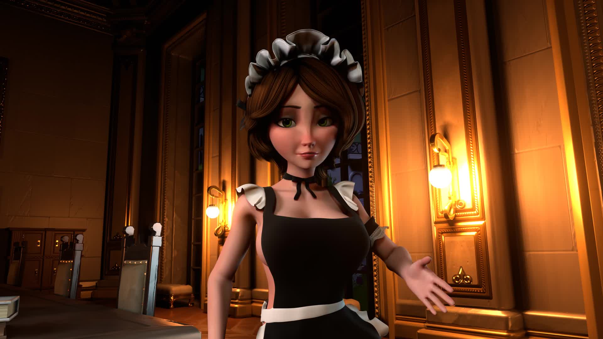 ArtStation - 3D Animation - Displeased maid