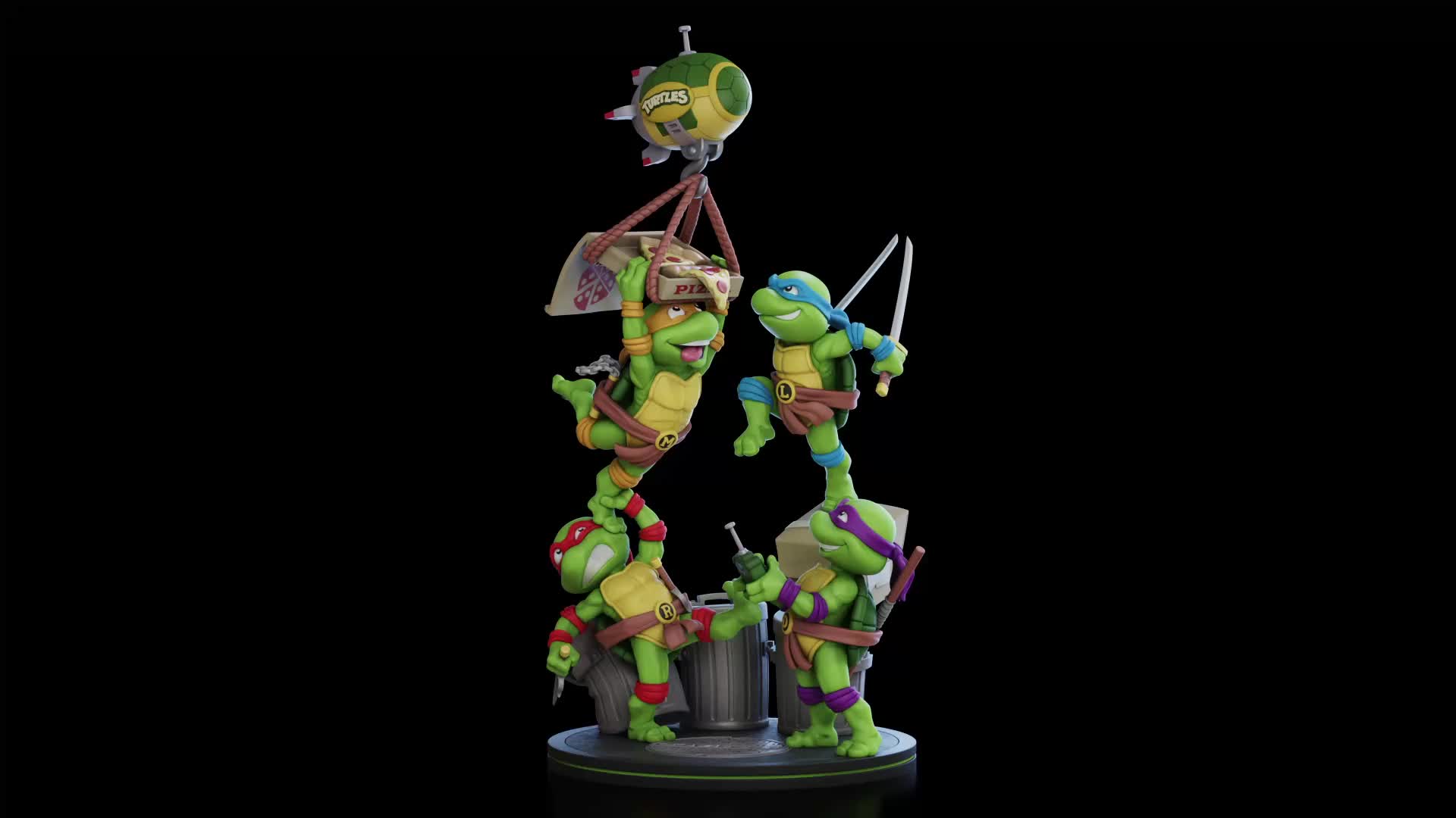 Art of Jose - TMNT Pizza Chase! (Q-Fig)