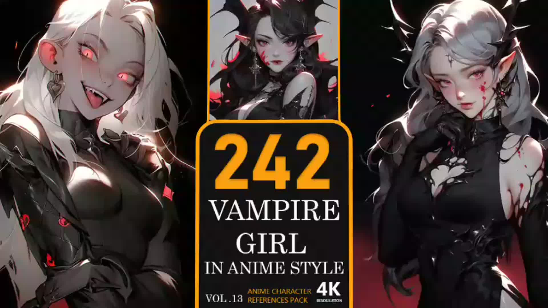 ArtStation - Vampire Anime Girl 4k wallpaper