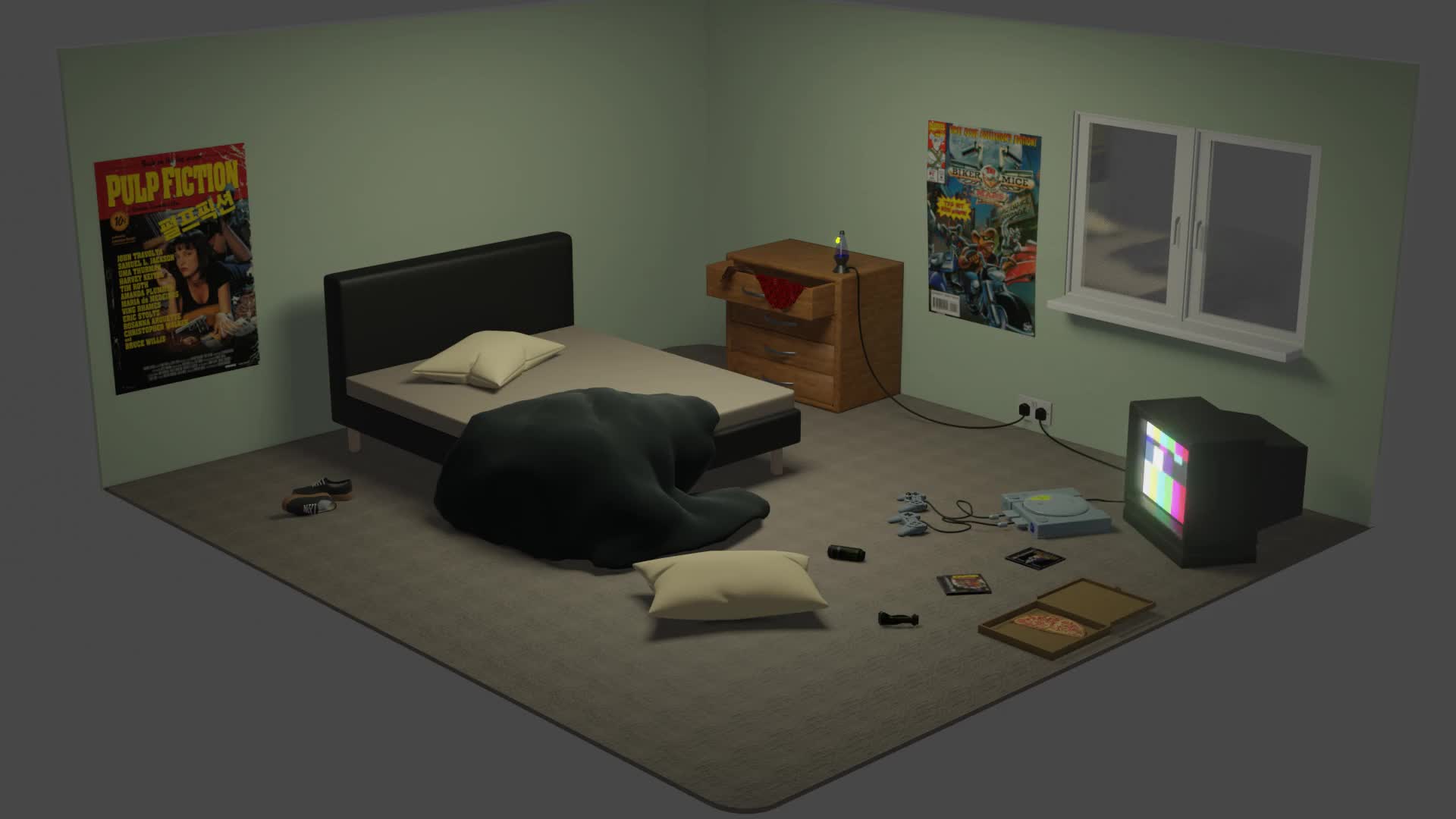 ArtStation - Cute Bedroom in Blender