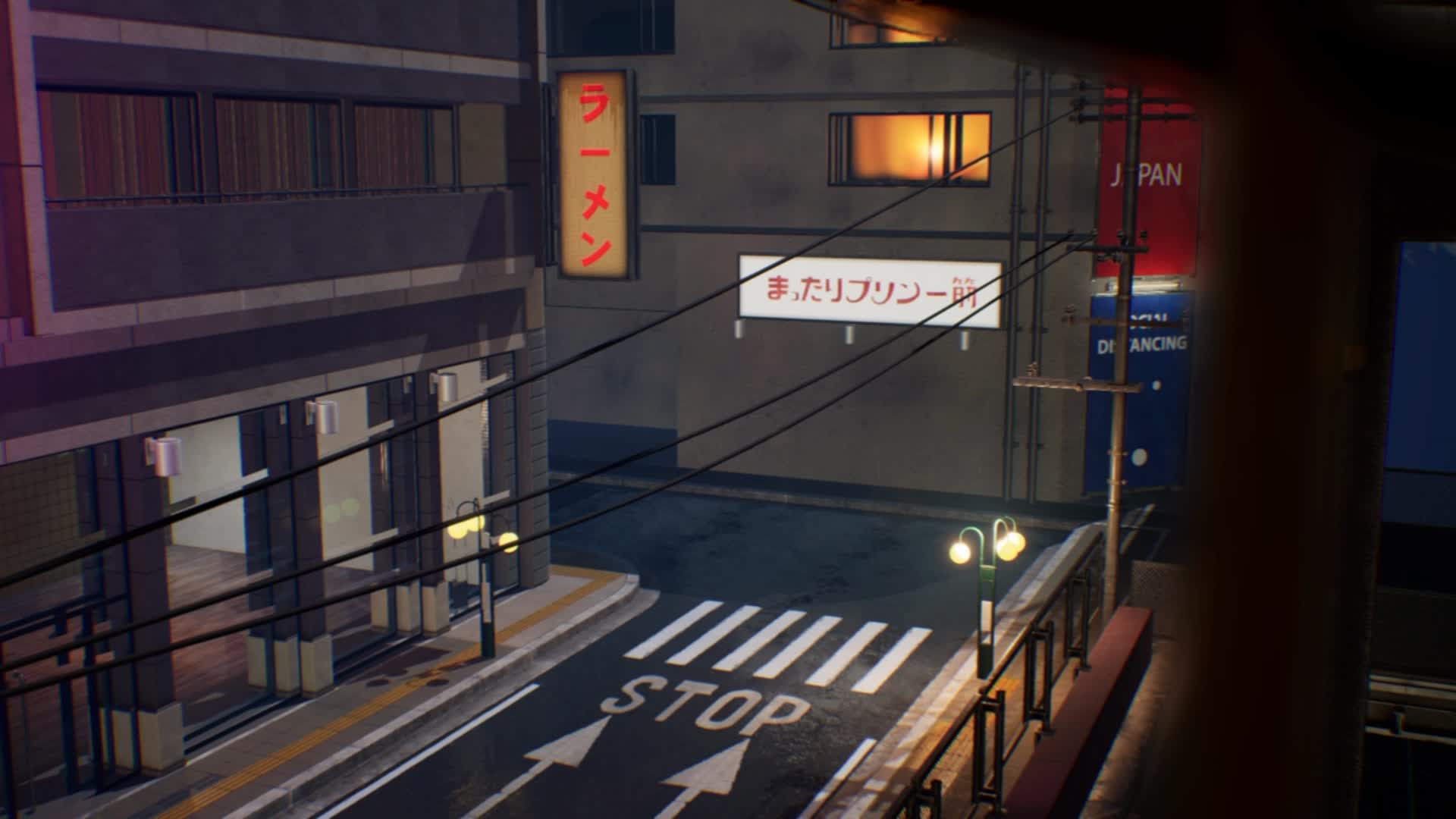 ArtStation - Japanese Street Like Fighting Game Background