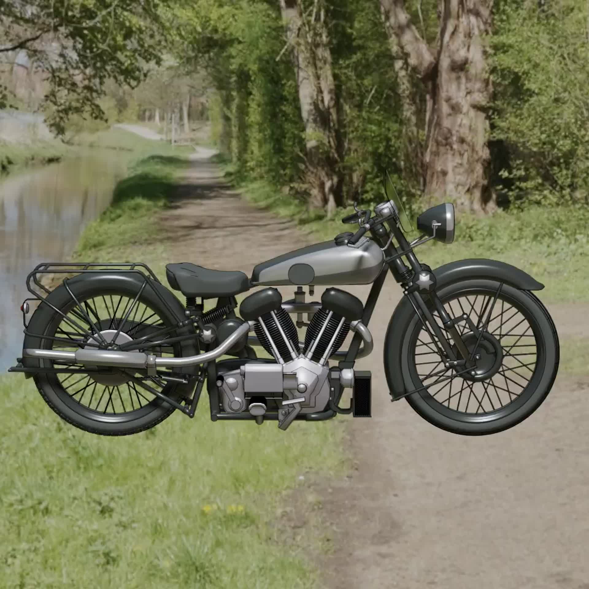 ArtStation - Brough Superior SS100 :kino`s journey