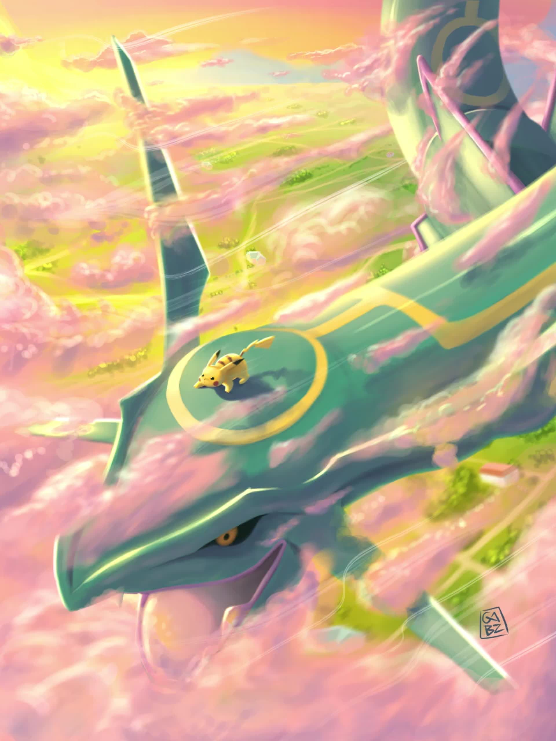 ArtStation - Mega Rayquaza fanart