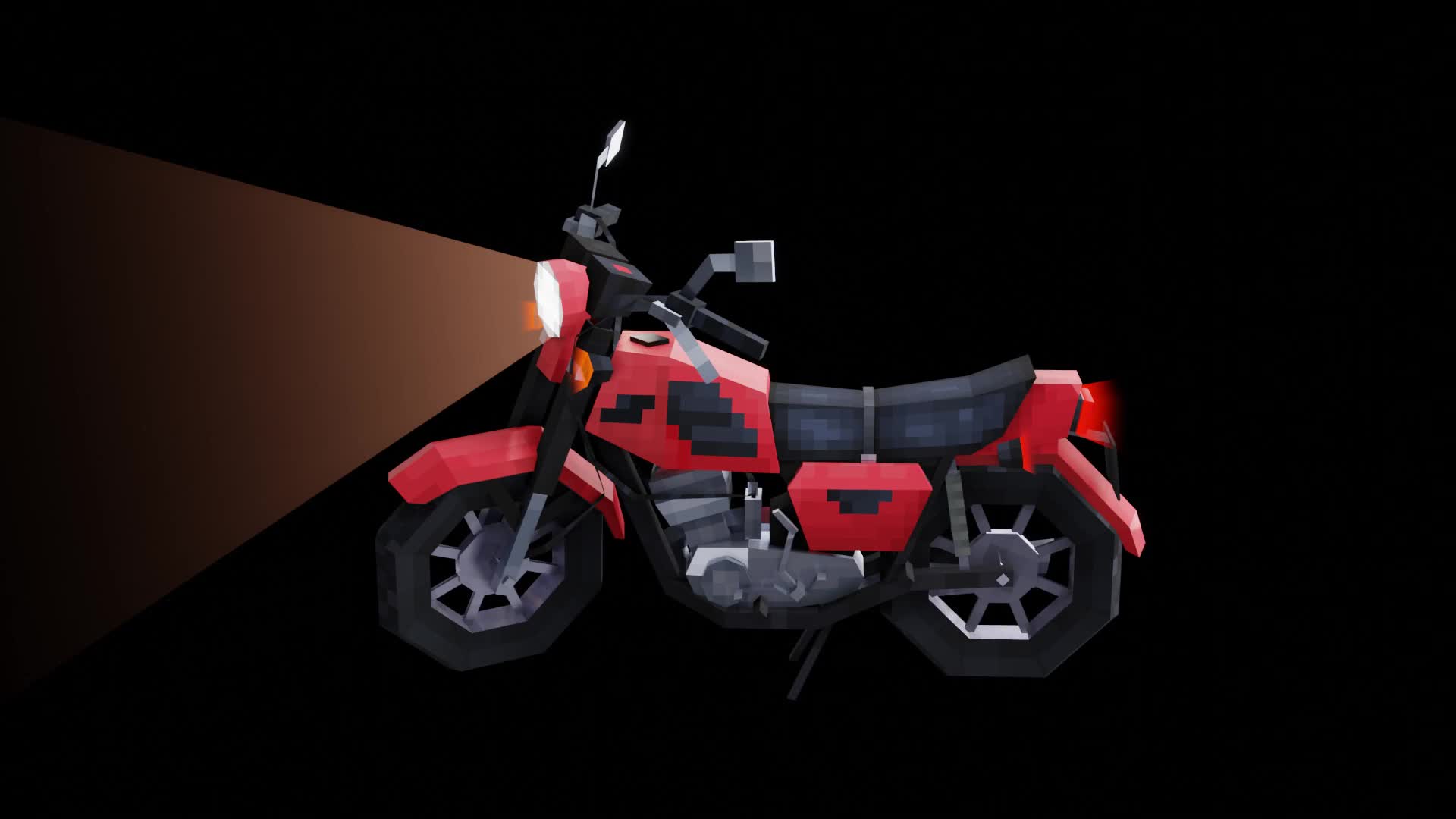 ArtStation - Motorcycle (Black and Red)