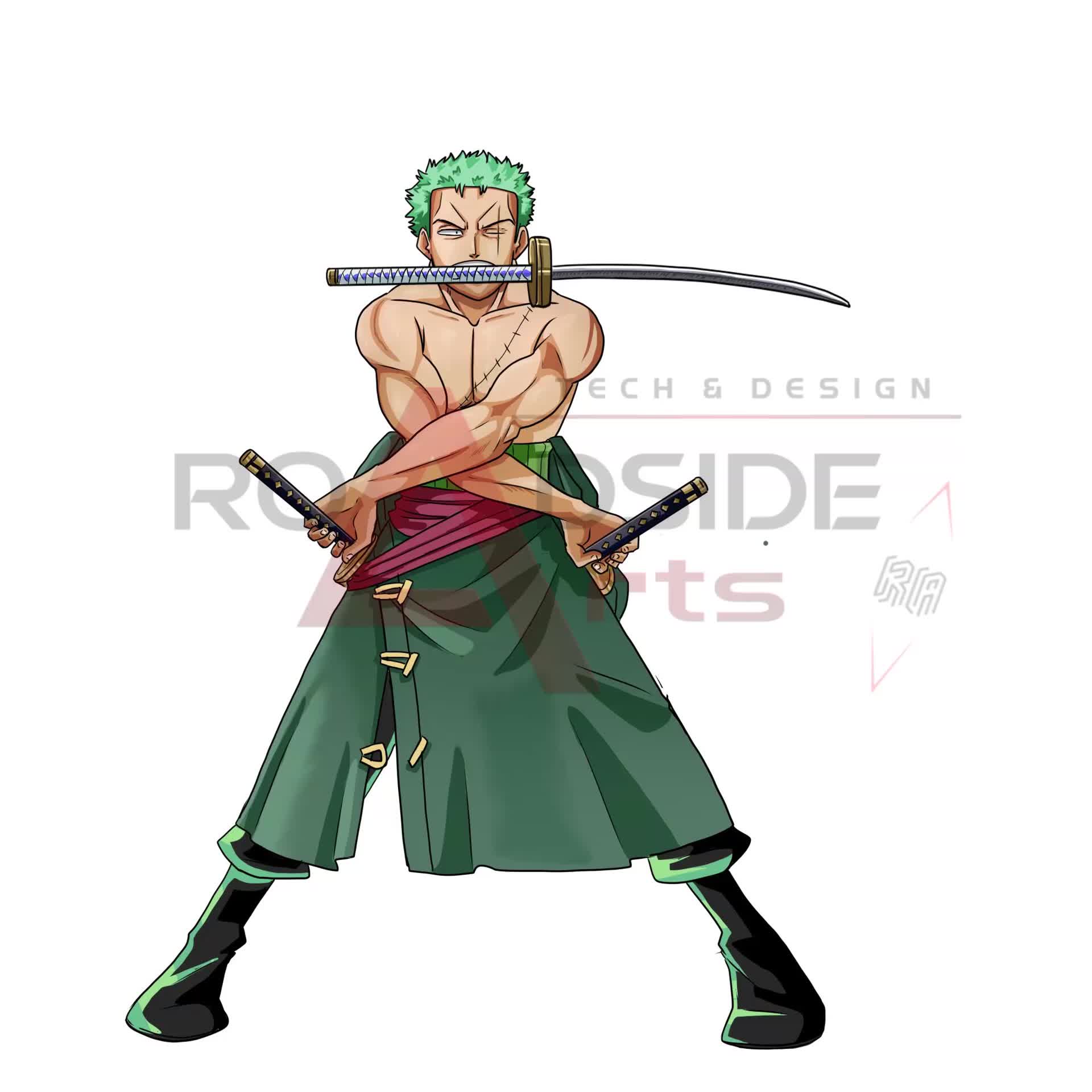 ArtStation - Zoro Wano - One Piece