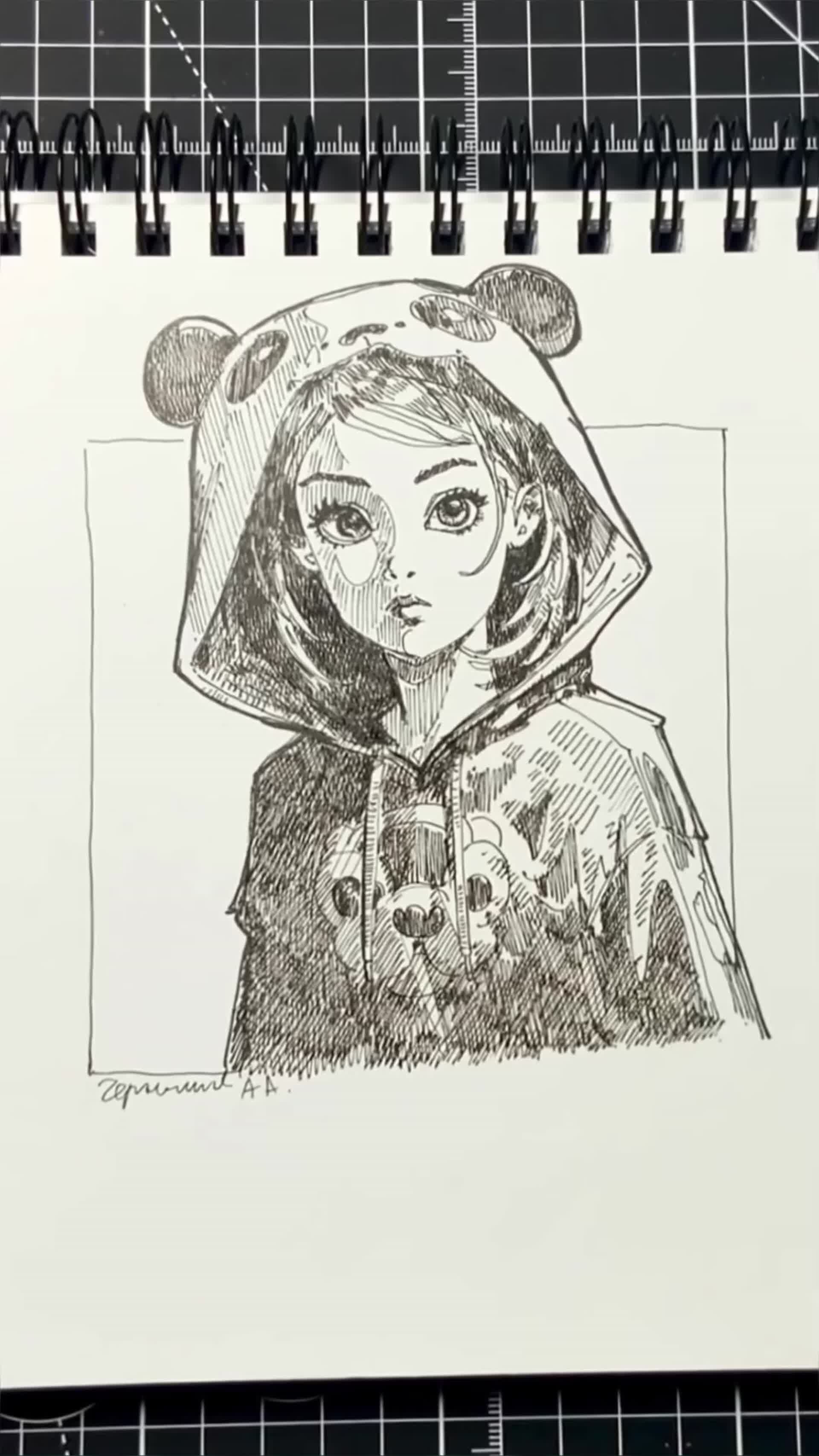 ArtStation - Sketchbook mode // Girl Drawing