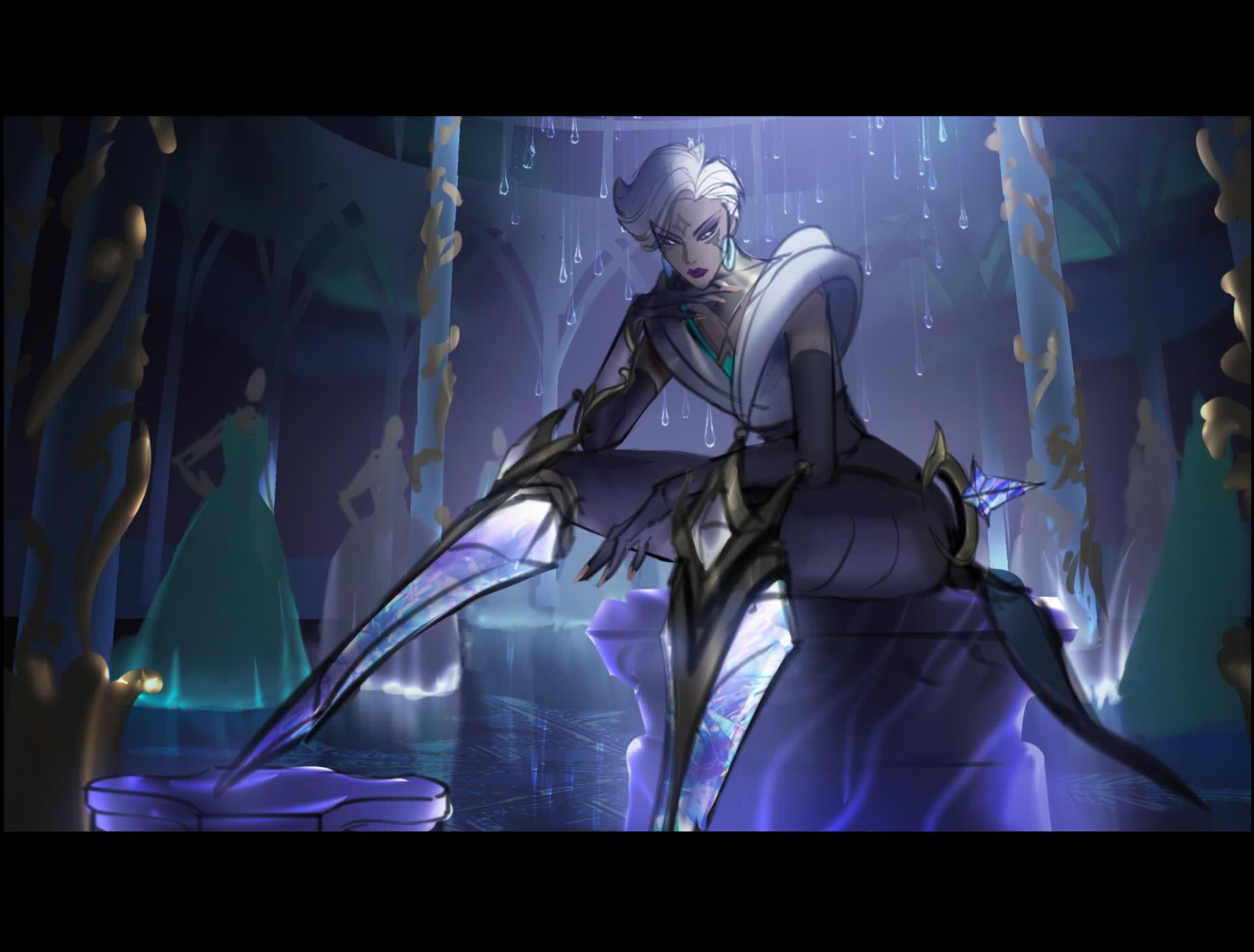 League Of Legends LOL Prestige Winterblessed Camille Silver