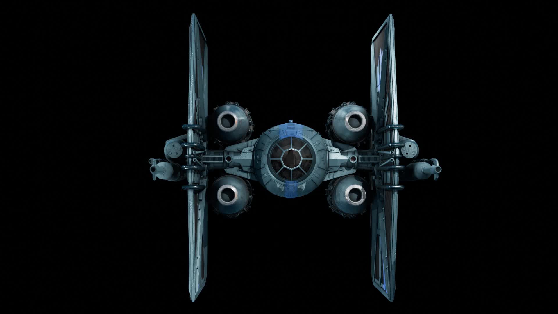 Uniform Resistance Tie Fighter ArtStation Modded TIE-Fighter