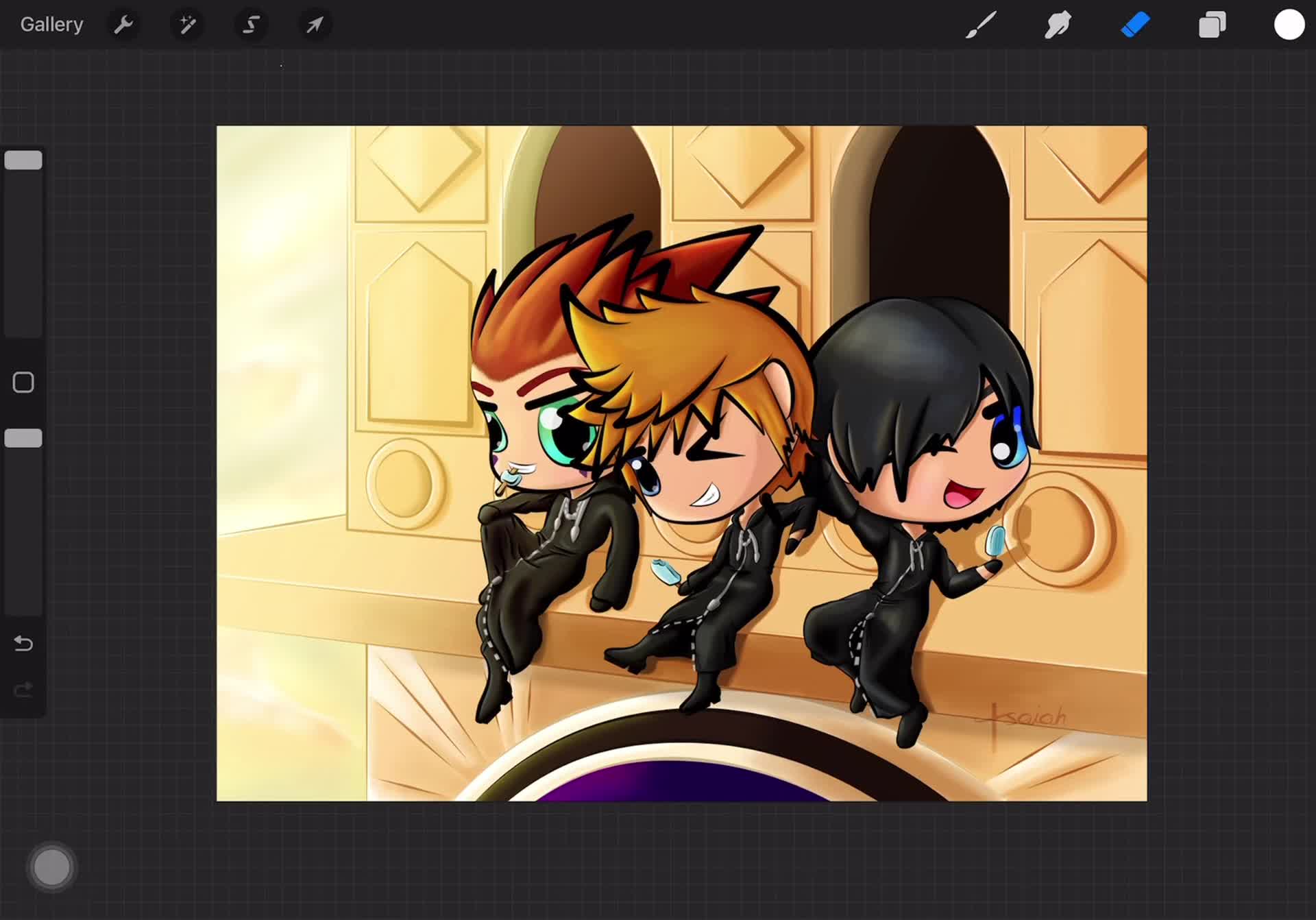 Coracoes Do Reino Axel Chibi Kingdom Hearts III Dibujo Chibi Naminé,