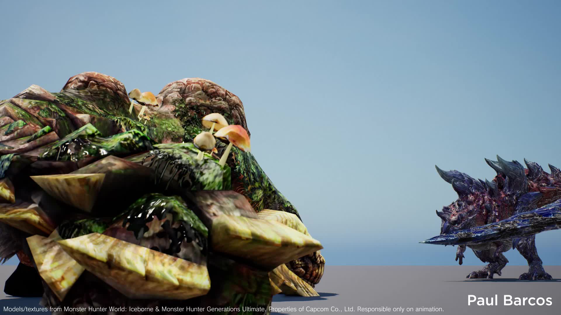 ArtStation - Glavenus vs Duramboros Animation, image size:1920x1080