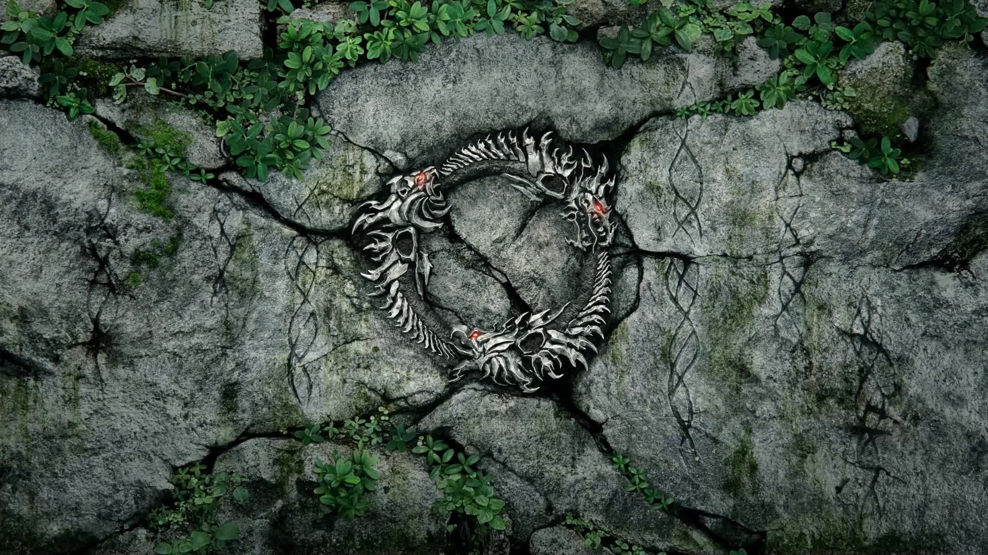 3D Printable The Elder Scrolls Online Ouroboros Bookend by Alperen Uzun, image size:1920x1080