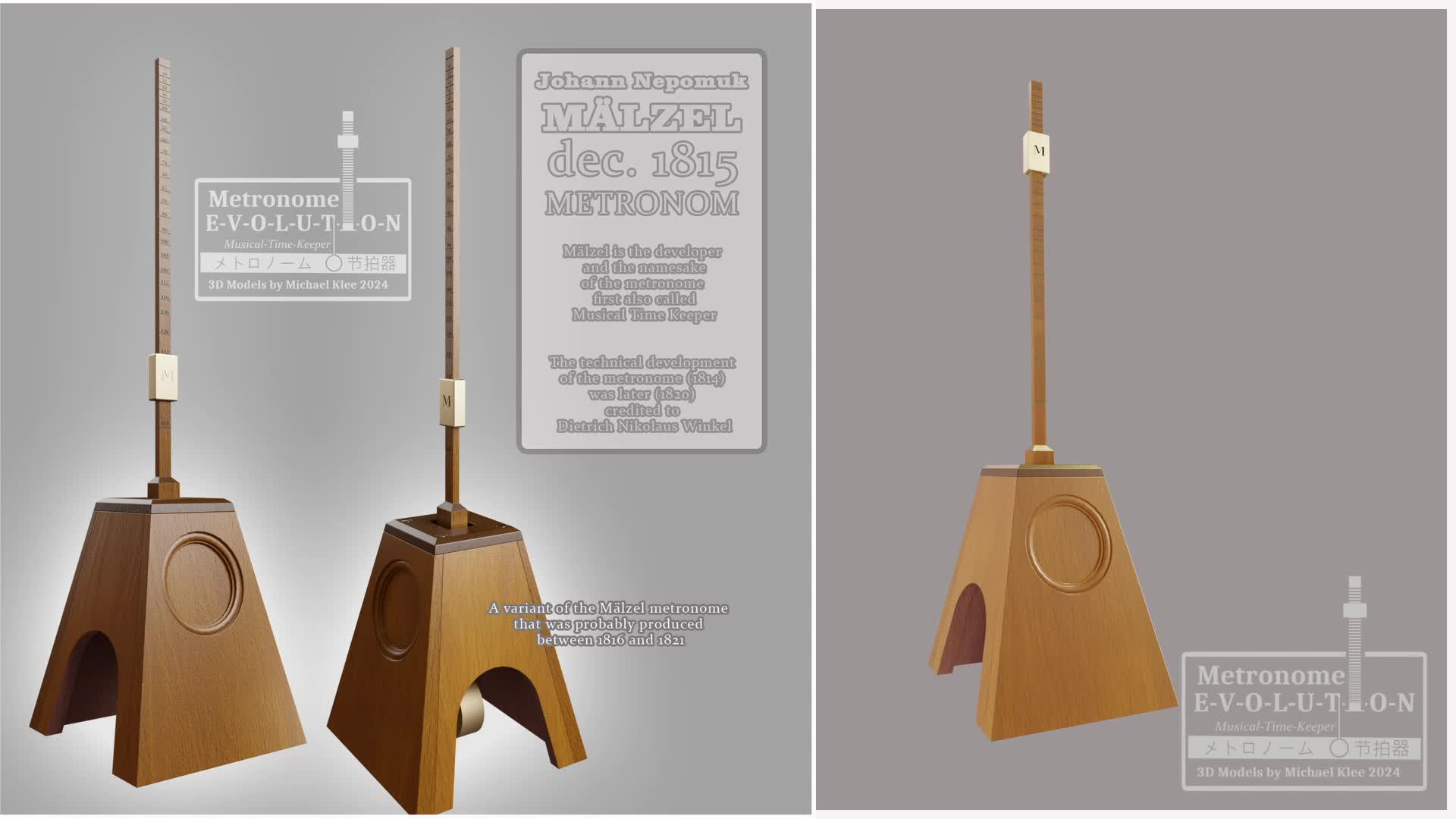 『4年保証』 History - Metronome - ArtStation - Mälzel Nepomuk Johann 置物