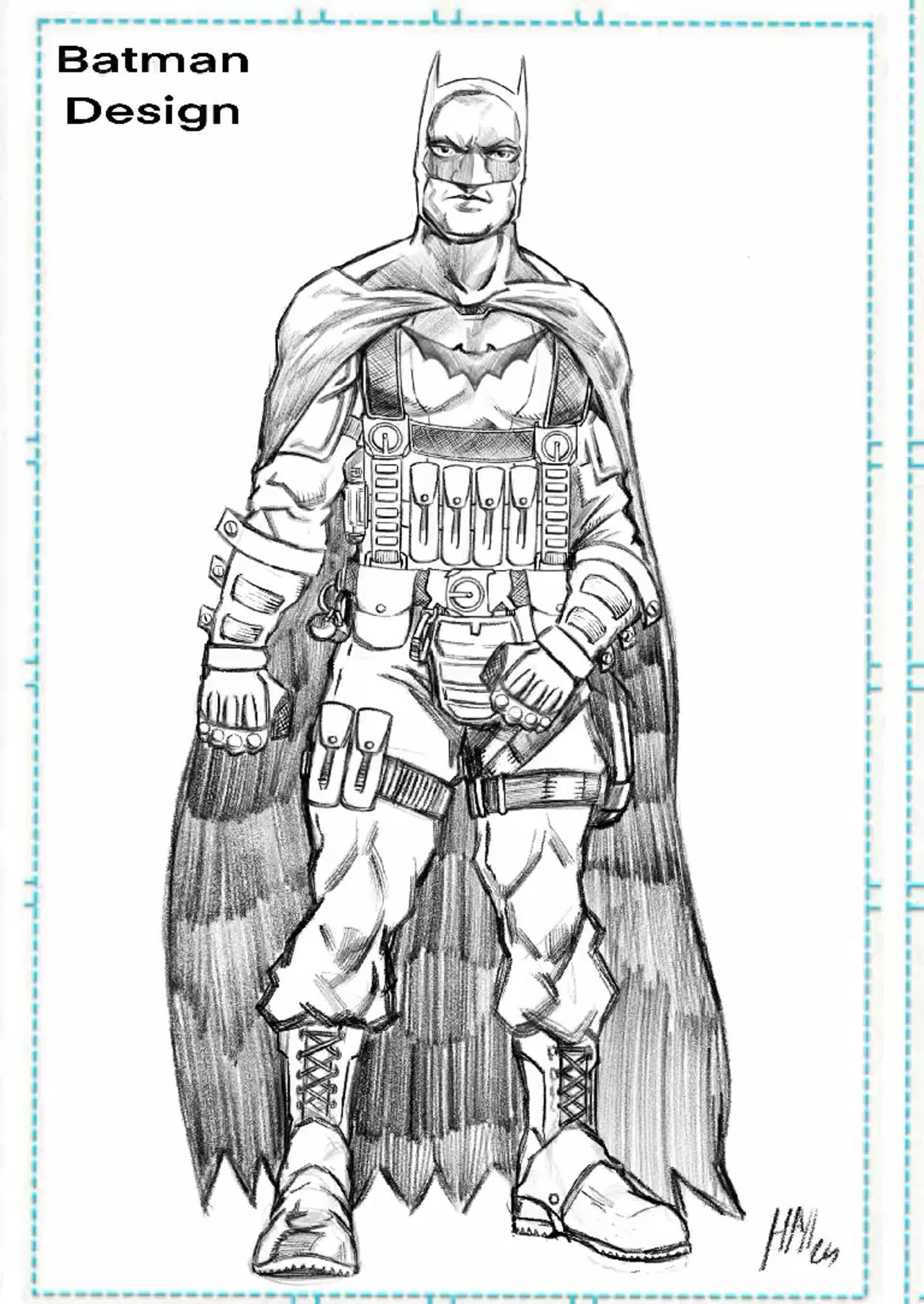 Cool Batman Suits Coloring Pages