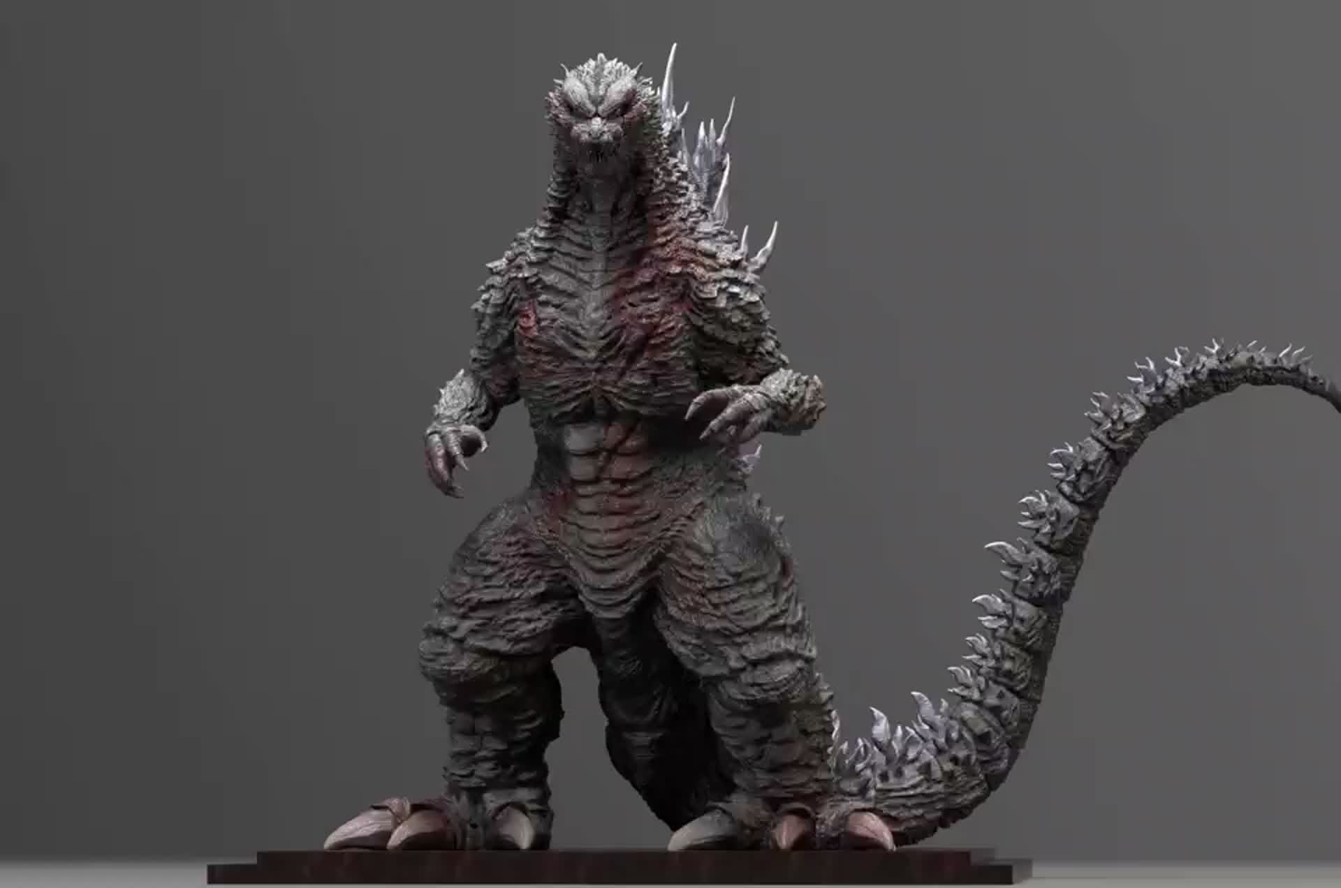 GOAT 鉢　GODZILLA ver Scars ArtStation - Japanese MonsterVerse Godzilla (Battle Scar Damage Ver.)