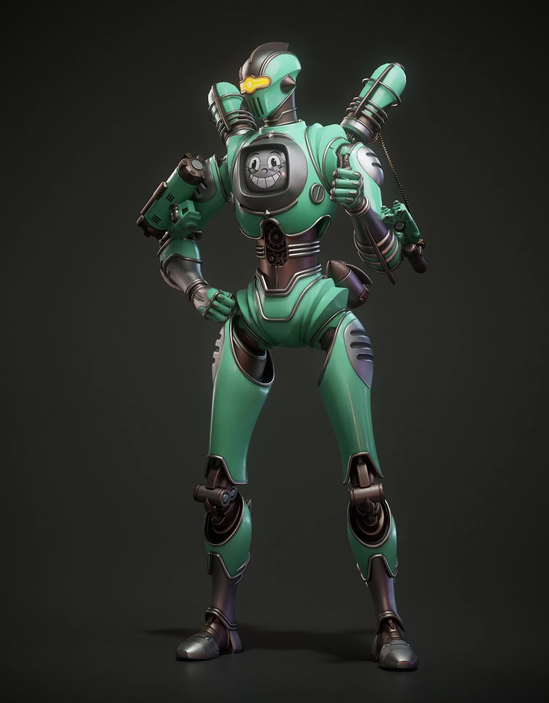 Retro-Bot - Pathfinder Skin in Apex Legends