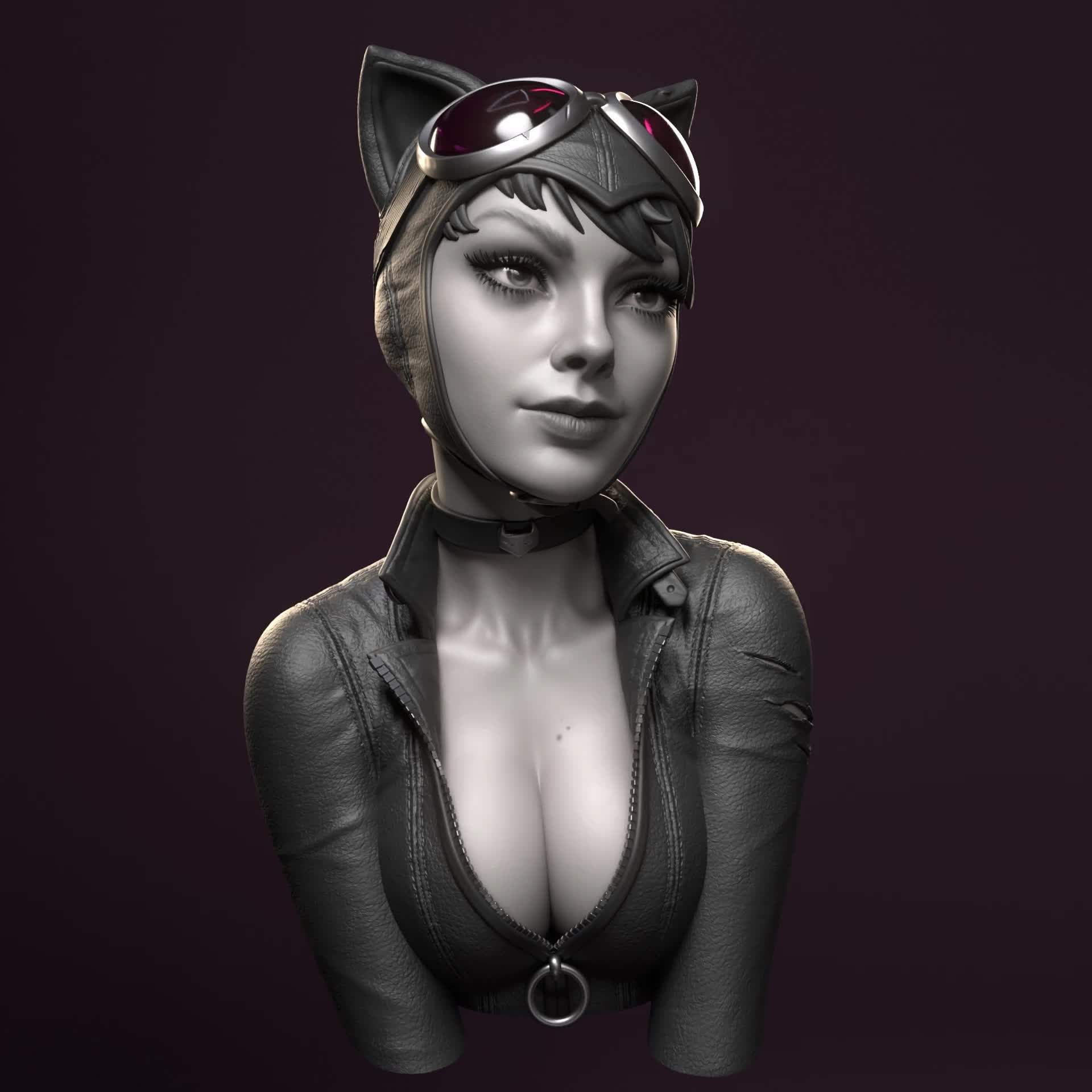 ArtStation - Catwoman Bust